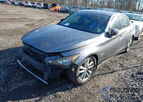 2016 Infiniti Q50 3.0T Premium z USA, uszkodzony, nr VIN JN1EV7AR2GM346277